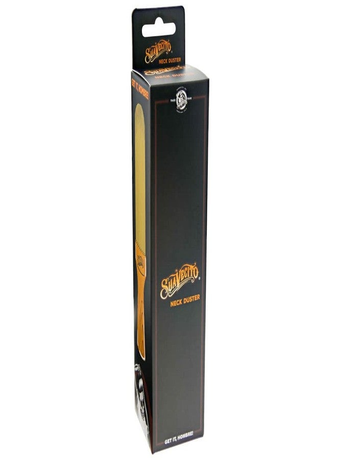 Suavecito Neck Duster Brush Long Soft Bristles & Wood Handle Clean Hair Dust Effortlessly - Image 2
